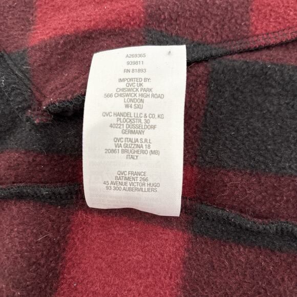 Denim & Co Buffalo Plaid Fleece S - Picture 6 of 12